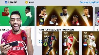 FANS' CHOICE : Ligue 1 PACK OPENING + GAMEPLAY  PES 2021 MOBILE