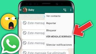 Cómo LEER MENSAJES ELIMINADOS DE WHATSAPP INCREÍBLE TRUCO! 2021