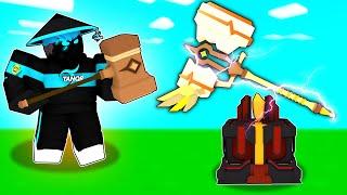 Crafting MYTHICAL HAMMER and It's OP in Roblox Bedwars..