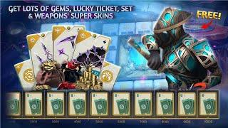 Get Lots of Gems, Lucky Ticket, Set & Weapons' Super Skins in Shadow Fight 3 | champions of the pit