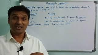 Membership Operators in Python | IN and NOT IN Operators in Python | Python Programming | Telugu