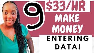 9 Data Entry Work from Home Jobs 2024| Earn $33/hr