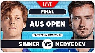 SINNER vs MEDVEDEV • Australian Open 2024 Final • LIVE Tennis Play-by-Play Stream