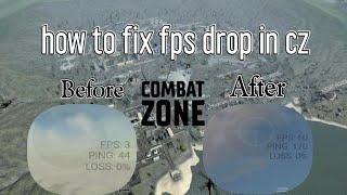 How to fix lags and FPS drop in combatzone | how to fix frame rate drops in combat master