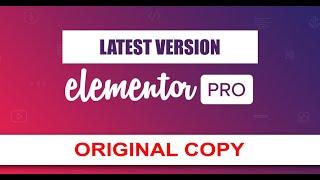 Elementor pro plugin (original file) V2.5.9 (UPDATED) free download