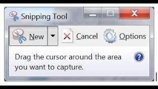 How to take screenshots in windows using snipping tool.