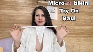 MICRO BIKINI TRY ON HAUL (DOSSIER PERFUM COLLECTION )