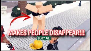 HOW TO MAKE PEOPLE DISAPPEAR IN BERRY AVE ROBLOX