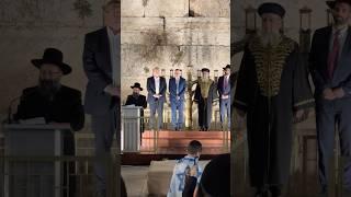 Hanukkah candle lighting ceremony at the Western Wall in Jerusalem, Israel 2024