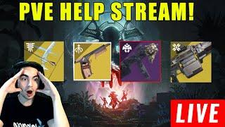 LIVE - DESTINY 2 HELP STREAM! WISH-ENDER, PRESAGE FARM, XENOPHAGE + MORE!