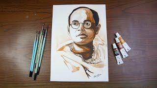 SUBHAS CHANDRA BOSE || WATERCOLOR || SOHOM ARTS