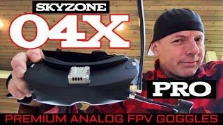 NEW Skyzone 04X Pro Analog Fpv Goggles - Review & Flights