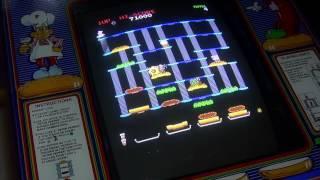 BurgerTime arcade high score - Original Cabinet - Strategy & Review - 1982 Bally Midway Data East