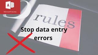 Avoid data entry errors in Microsoft Access with these four simple tips