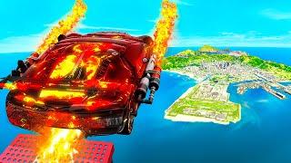 FEUER AUTO springt über GANZE KARTE in GTA 5!