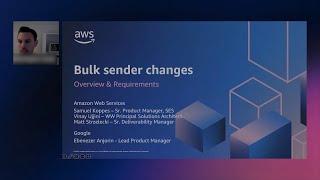 AWS Simple Email Service | Bulk Sender Requirements and How to Comply | AWS Events