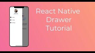 Drawer Navigation in React Native | React Navigation 6.x (Beginners Tutorial)