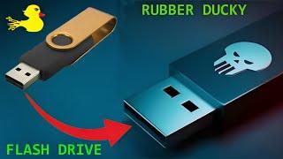 Turning a regular USB flash drive into a USB rubber ducky | DIY rubber ducky | Pendrive to bad USB