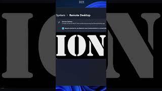 Windows 11 enable remote desktop #shorts