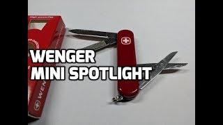 Wenger Mini Spot Light Swiss Army Knife Unboxing and Review