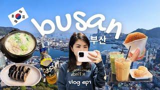 busan korea vlog | train to busan, gamcheon culture village, BIFF street food, michelin restaurant