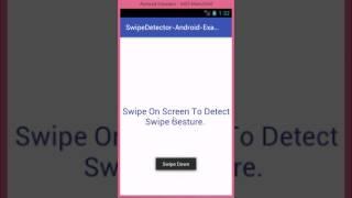 Androoid Swipe Gesture Getector