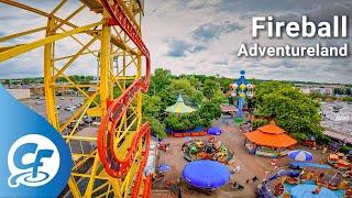 Fireball front seat on-ride 5K POV @60fps Adventureland Long Island