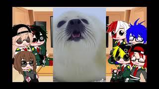 bnha react to  dekus pets