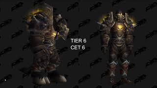 World of Warcraft - All 21 TIER Sets [Class: WARRIOR]