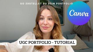 UGC Portfolio erstellen in 2024 | Canva Portfolio Template