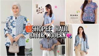 SHOPEE HAUL BLOUSE BATIK MURAH & BERKUALITAS UNDER 80K | KEKINIAN BANGEET