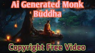 Ai Generated Monk Buddha Free Video, Background Video, Animated Buddha #animation #buddha #ai #video