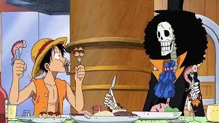 One piece วันพีช ลูฟี่ชวนบรูคกินข้าวฝีมือซันจิบนเรือซันนี่ครั้งแรก