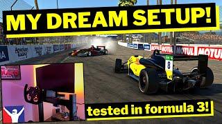 I built my DREAM sim racing setup and did my FIRST EVER Formula 3 race