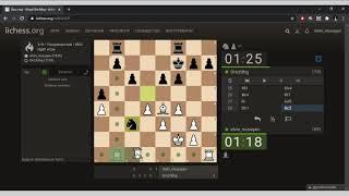 Играю со своим другом на lichess.org! Онлайн шахматы обучение для начинающих!