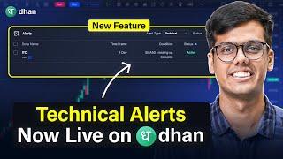 Introducing Technical Alerts on Dhan TradingView Chart | Never Miss Out On A Trade | Dhan