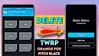 Change TWRP Custom Recovery to Stock Recovery || Revert Back Stock Recovery
