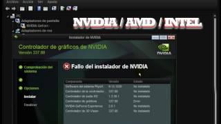 FALLO DEL INSTALADOR DE NVIDIA (SOLUCIÓN) ESPAÑOL