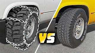 Snow Chain VS Standard Wheel in BeamNG Drive