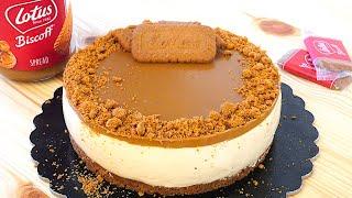 LOTUS BISCOFF CHEESECAKE - NO BAKE RECIPE | cakeshare