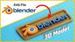 How to Turn a 2D Logo into a 3D Model in Blender