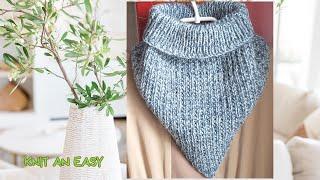 How to Knit Neck Warmer. Neck Warmer Knitting Tutorial