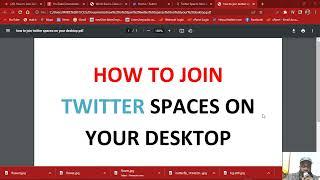 How to Join Twitter Spaces on your Desktop