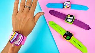 Как сделать Оригами ЧАСЫ apple watch из Бумаги? DIY apple watch paper craft