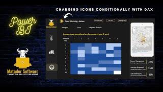 Changing Power BI Custom Icons Depending on the Time | DAX | UNICHAR