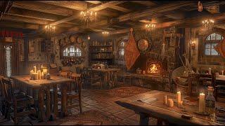 Enchanting medieval music - Serene Bardic space, Relaxing medieval tavern space to sleep