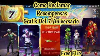 Cómo Reclamar Todas Las Recompensas Del 7 Aniversario Gratis Incubadora Pared Gloo y Skins Free fire