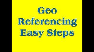 Geo referencing in Arcgis easy steps.