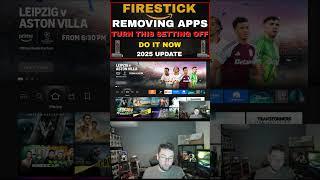 THE MAIN FIRESTICK SETTINGS TO TRUN OFF NOW!