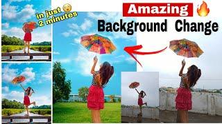 HOW TO CHANGE BACKGROUND IN JUST 2 MINUTES | HOW TO CHANGE BACKGROUND IN PICSART |Background Editing